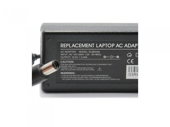 Replacment New Laptop 19.5 V3.34 A Adapter for Dell